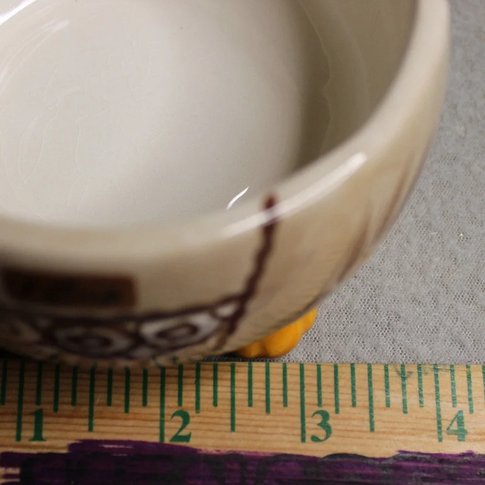 Temptations Owl Measuring Cup Set Brown Old World Ceramic Nesting Kitchen Decor